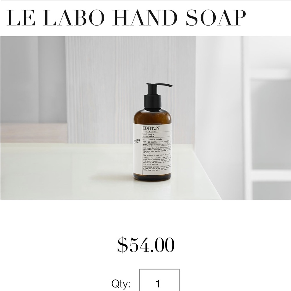 NEW Le Labo Edition Hand Soap